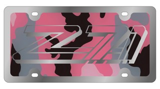 Z-71 3 - License Plate - Stainless Style