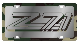 Z-71 3 - License Plate - Stainless Style