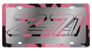 Z-71 3 - License Plate - Stainless Style