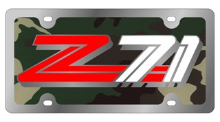 Z-71 3 - License Plate - Stainless Style