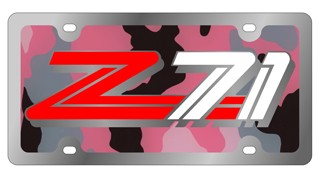 Z-71 3 - License Plate - Stainless Style