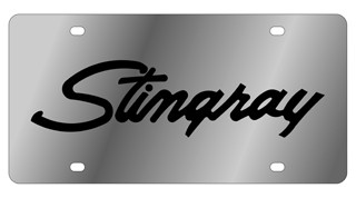 Corvette Stingray Stainless Style License Plate