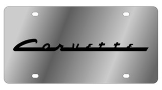 Chevy Corvette Stainless Style License Plate
