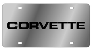 C4 Corvette Stainless Style License Plate