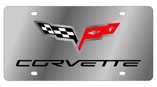 C6 Corvette Stainless Steel License Plate
