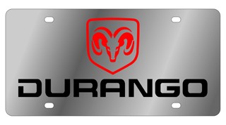 Dodge Durango Stainless Steel License Plate 