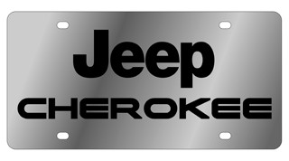 Jeep Cherokee Stainless Steel License Plate 