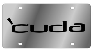 Plymouth Cuda Stainless Steel License Plate