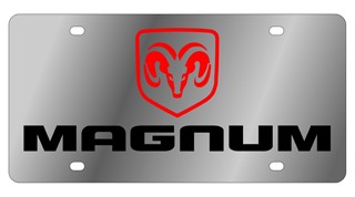 Dodge Magnum Stainless Steel License Plate