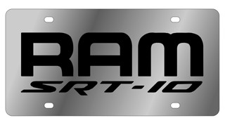 Ram SRT-10 Stainless Steel License Plate