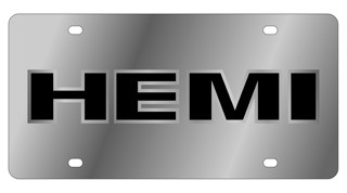 Mopar Hemi Stainless Steel License Plate 