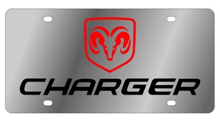 Dodge Ram Charger Stainless Style License Plate