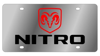 Dodge Nitro Stainless Steel License Plate 