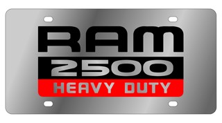 07 Ram 2500 Heavy Duty Stainless Steel License Plate 
