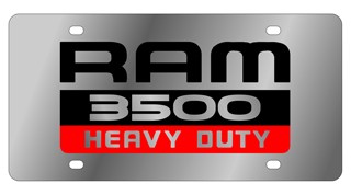 07 Ram 3500 Heavy Duty Stainless Steel License Plate 
