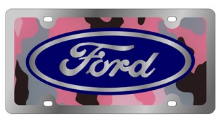 Ford - License Plate - Stainless Style