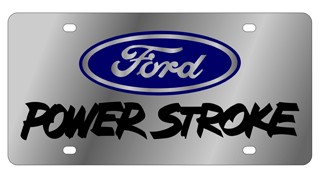 Ford Power Stroke Stainless Steel License Plate