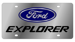 Ford Explorer Stainless Steel License Plate 