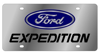 Ford Expedition Stainless Steel License Plate