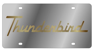 Ford Thunderbird License Plate - Stainless Style