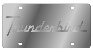 Ford Thunderbird License Plate - Stainless Style