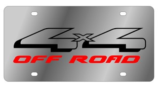 Ford 4x4 Off-Road Stainless Steel License Plate