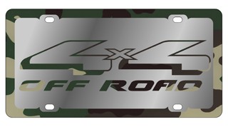 4x4 Offroad - License Plate - Stainless Style