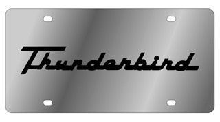 Ford Thunderbird Retro Script License Plate