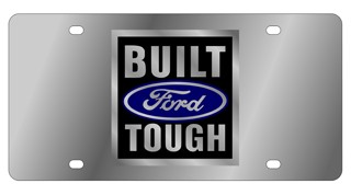 Built Ford Tough Stainless Steel License Plate