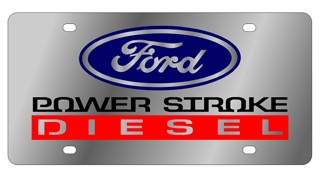 05 Ford Power Stroke Diesel Stainless Steel License Plate