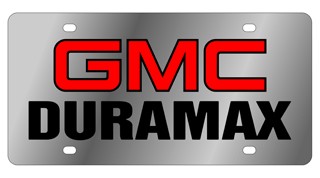 GMC Duramax Stainless Steel License Plate 