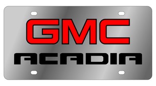 GMC Acadia Bold Stainless Steel License Plate