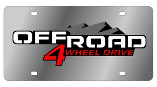 GMC Off Road 4 Wheel Drive License Plate 