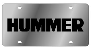 Hummer Stainless Steel License Plate 