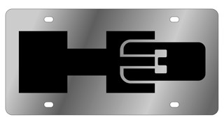 Hummer H3 Logo Stainless Steel License Plate 