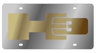 Hummer H3 License Plate - Stainless Style