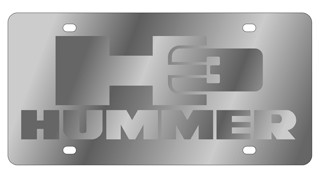 Hummer H3 License Plate - Stainless Style