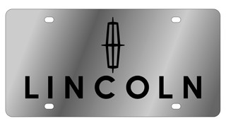 Lincoln Stainless Steel License Plate