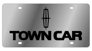 Lincoln Town Car Stainless Steel License Plate
