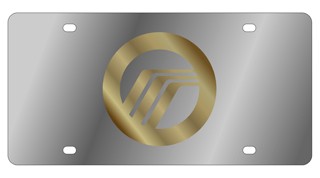 Lincoln Mercury Stainless Style License Plate