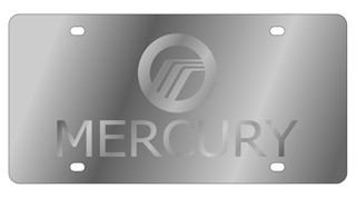 Lincoln Mercury Stainless Style License Plate