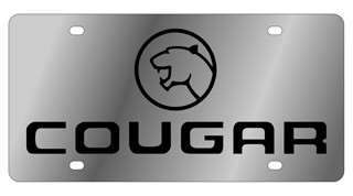 Mercury Cougar Stainless Steel License Plate