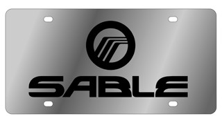 Mercury Sable Stainless Steel License Plate 