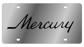 Mercury Retro Script License Plate 