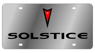 Pontiac Solstice Stainless Steel License Plate 