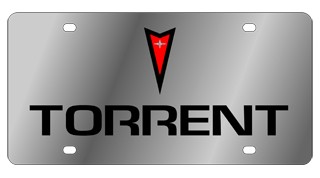 Pontiac Torrent Stainless Steel License Plate 