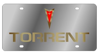 Pontiac Torrent License Plate - Stainless Style