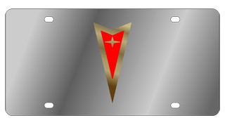 Pontiac Emblem License Plate