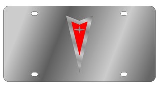 Pontiac Emblem License Plate