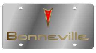 Pontiac Bonneville License Plate - Stainless Style